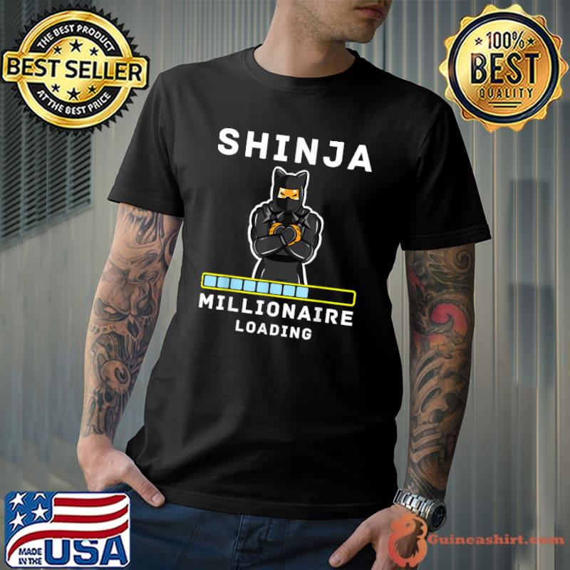 Shinja Millionaire Loading Funny Crypto Shibnobi Blockchain T-Shirt