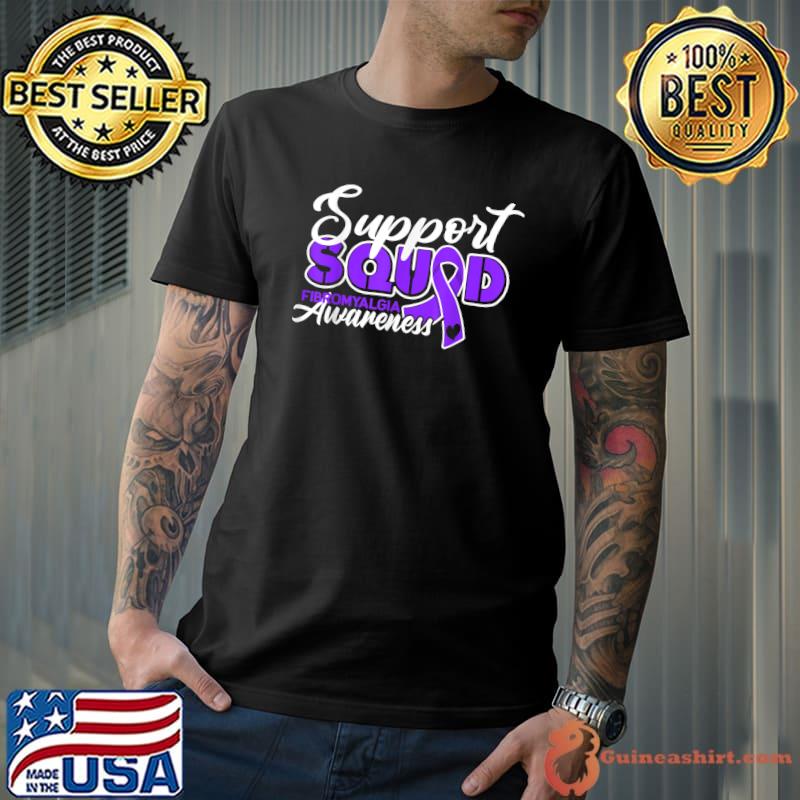 Support Squad I Chronic Pain Response Fibromyalgia Awareness T-Shirt