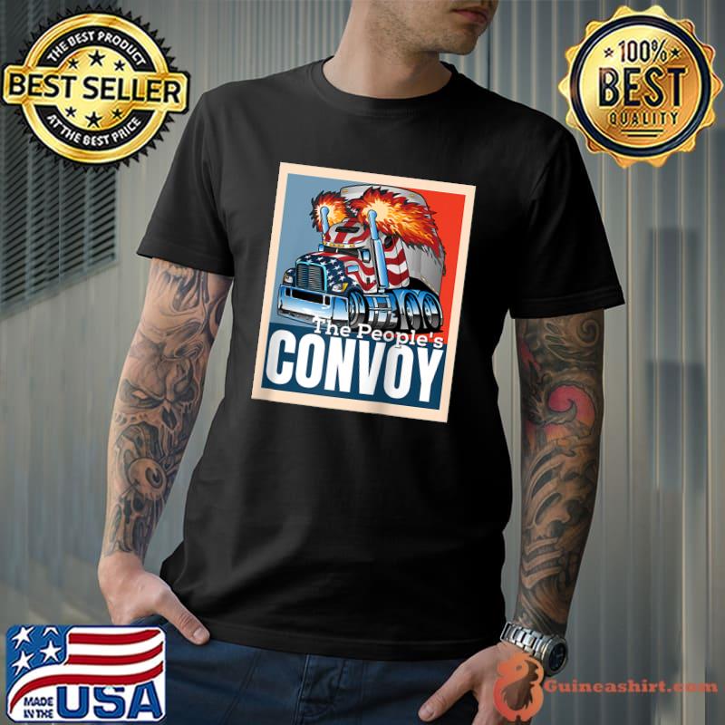 The People's Convoy 2022 USA Truck Driver Freedom Protest T-Shirt