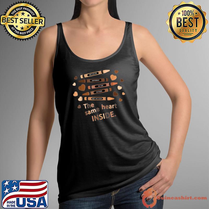 The Same Heart Inside - History Month Black Lives Matter BLM T-Shirt Tank Top