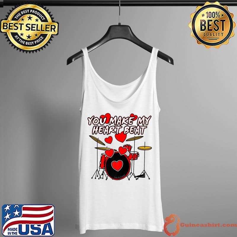Valentines 2022 Drummer Drums Wedding Musician Anniversary Premium T-Shirt Tank Top