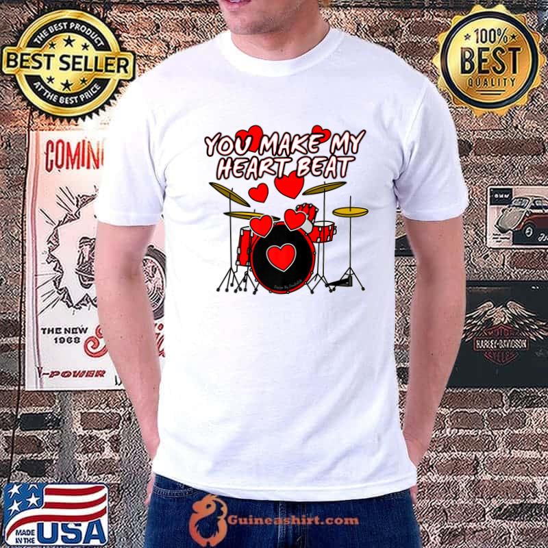 Valentines 2022 Drummer Drums Wedding Musician Anniversary Premium T-Shirt Unisex