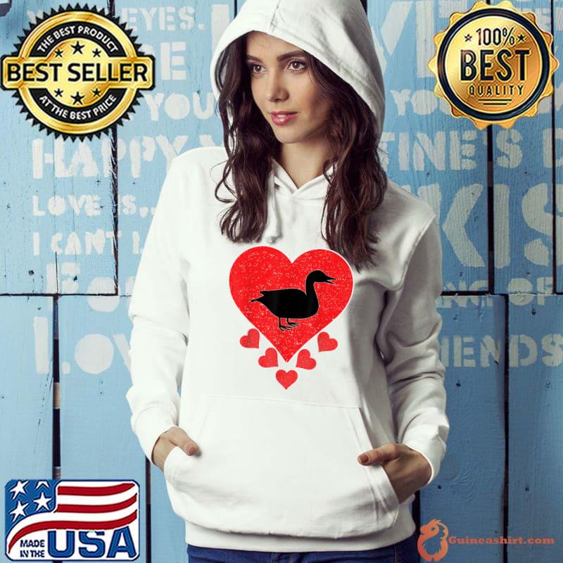 Vintage Duck Birds Lover Valentine's Day Duck T-Shirt