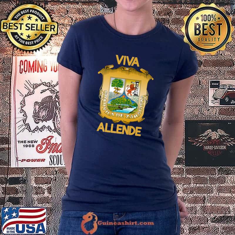 Viva Allende Coahuila Estado De Mexico Escudo Eagle Aguila Premium T-Shirt Ladiestee