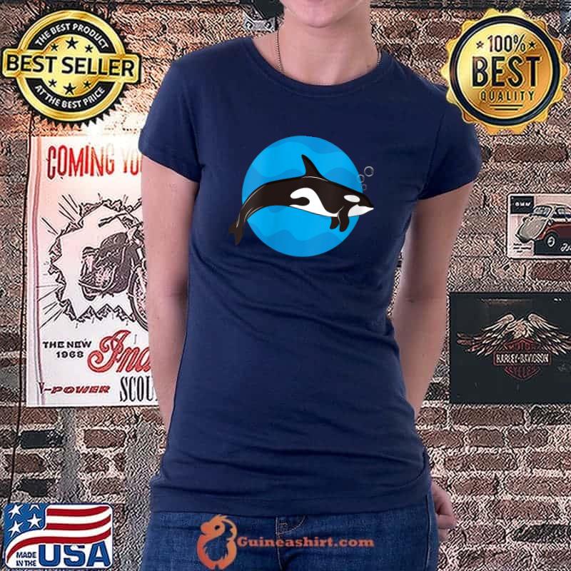 Whale Killer whale ocra killer shark lover T- Ladiestee