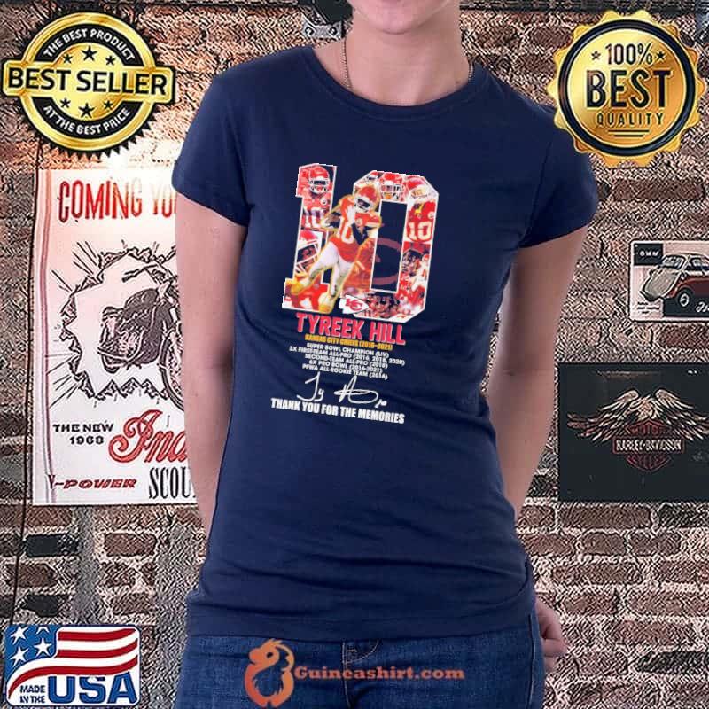 10 Tyreek Hill Thank You For The Memories Shirt Ladiestee