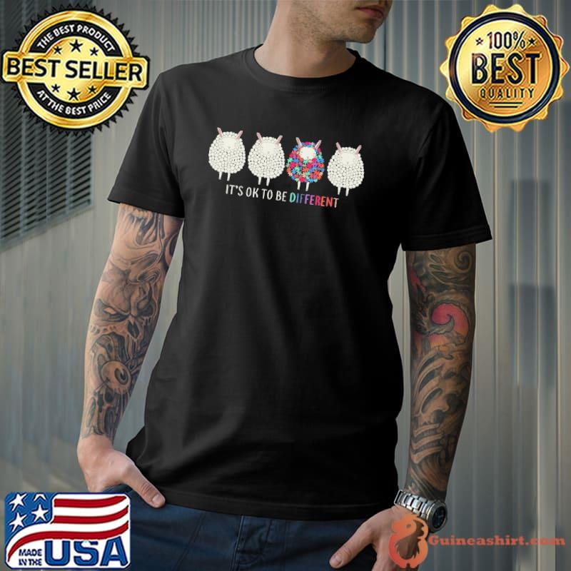 Autism awareness It's ok to be different sheeps shirt