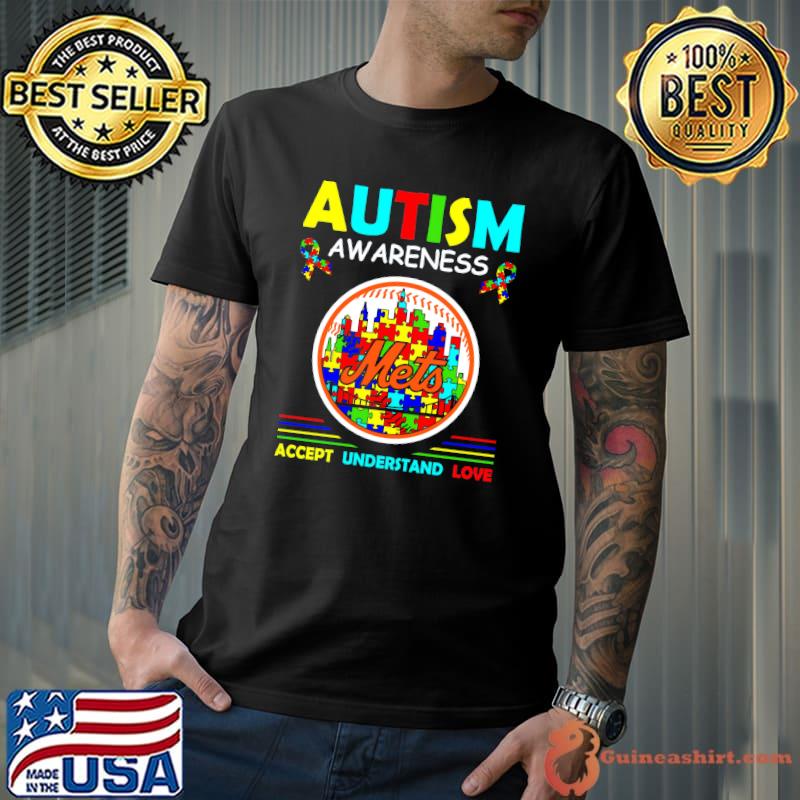 Autism Awareness MEts Accept Understand Love Shirt