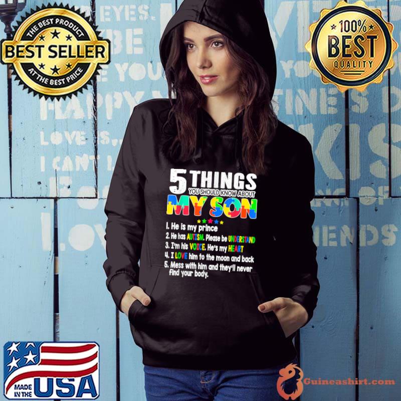 Autism Awareness Support Autism Son Kids For Mom Dad T-Shirt