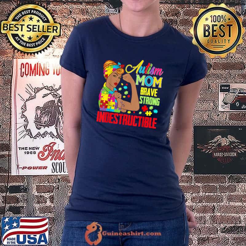 Autism Mom Unbreakable T-Shirt Autism Awareness Gifts T-Shirt Ladiestee