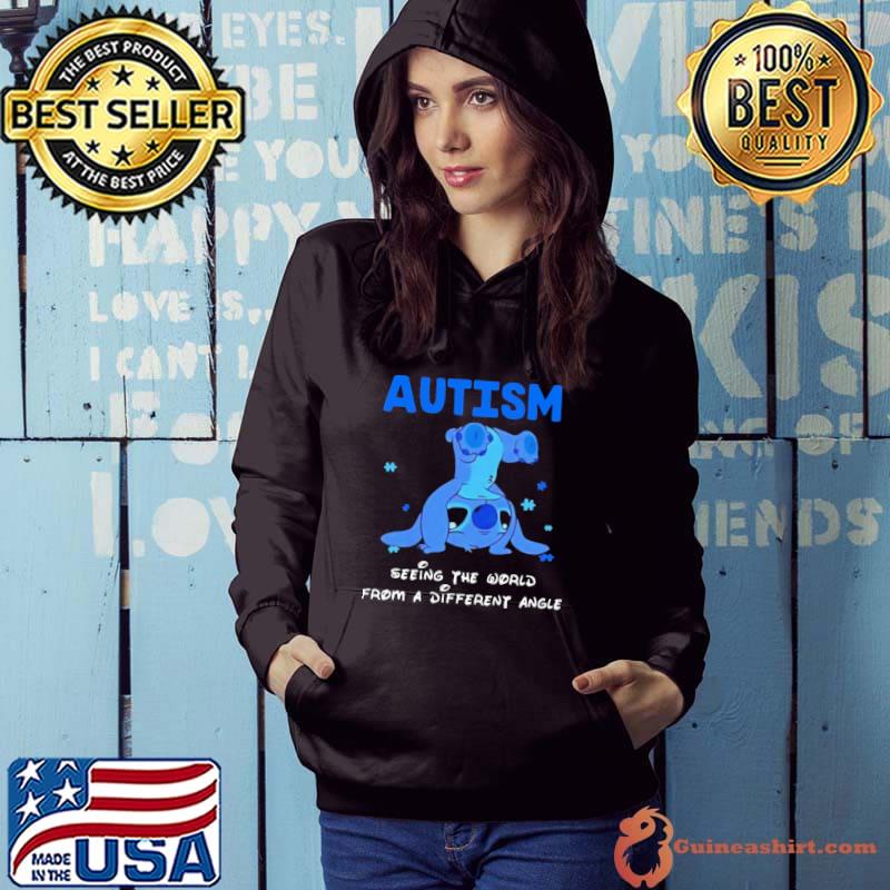 Autism Seeing The World From A Different Angle Stitch Shirt
