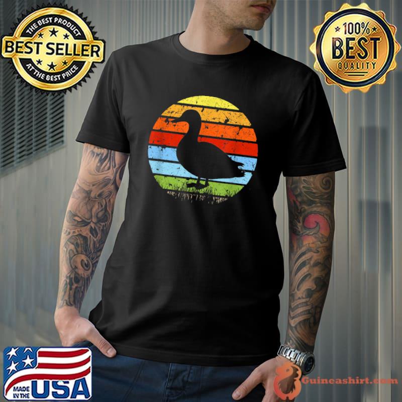 Awesome Vintage Retro Sunset duck lover, animal lover Men Women T-Shirt