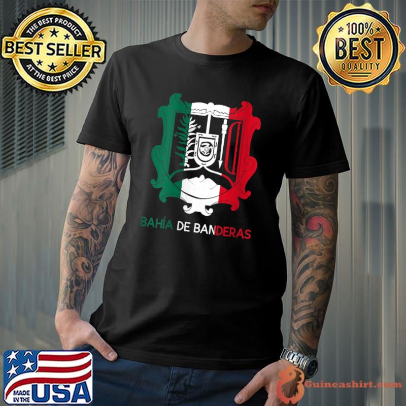Bahia De Banderas Nayarit Estado Mexico Escudo Eagle Aguila T-shirt