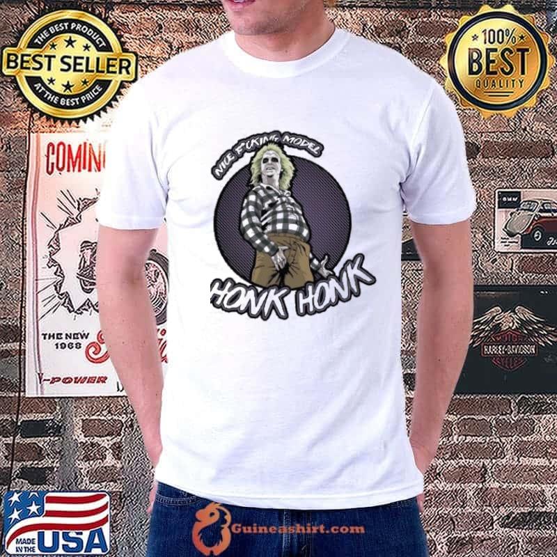 Beetlejuice Honk Slogan 80s Cult Film Funny Vintage Shirt Unisex