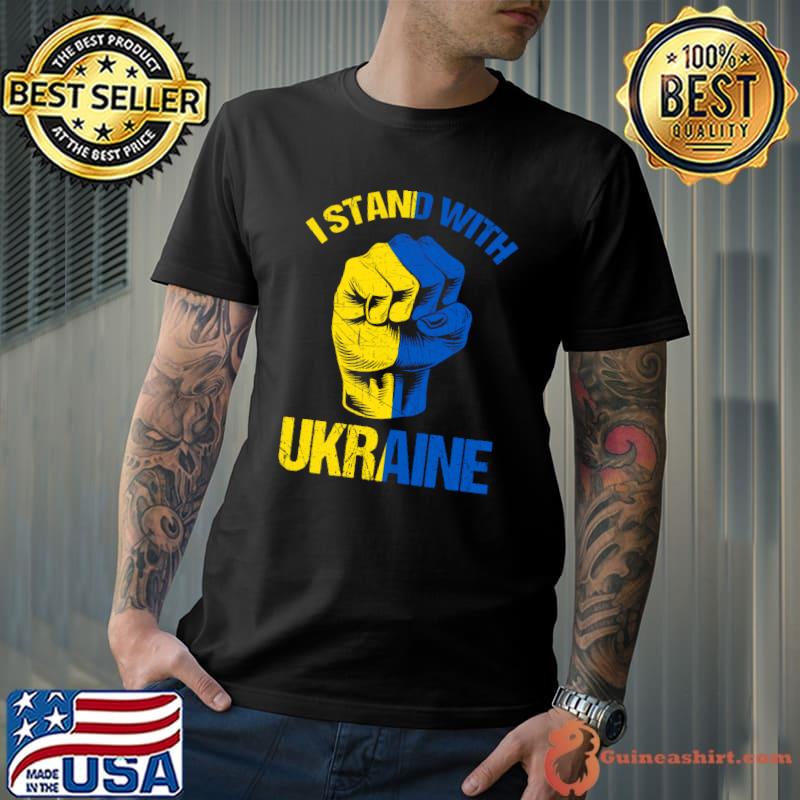 Best Support Ukraine I Stand With Ukraine Ukrainian Flag T-shirt