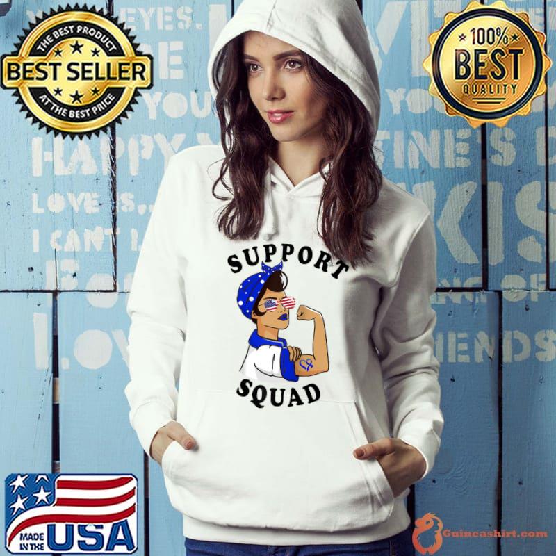 Blue Ribbon Support Squad Colon Cancer Awareness T-shirt