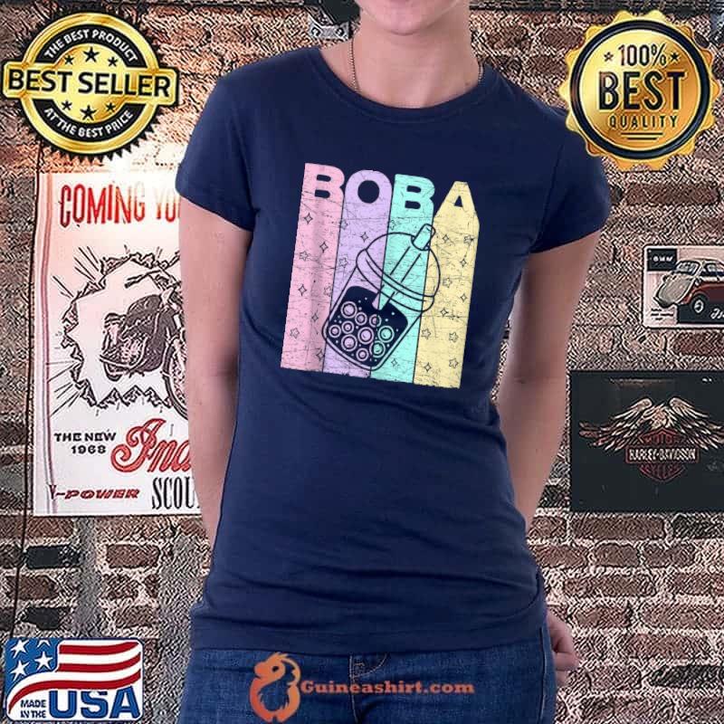 Boba Tea Pastel Bubble Tea Lover Retro T- Ladiestee
