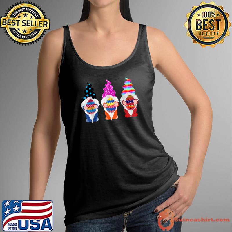 Bunny Gnomes Hug Easter Eggs Gnome Happy Easter Day T-Shirt Tank Top