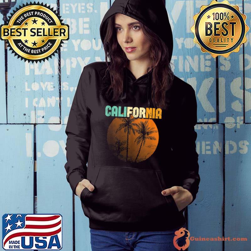 Cali Palm Trees CA Tropical Summer Vacation California T-Shirt Hoodie