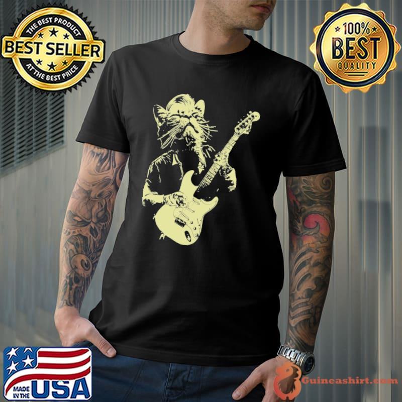 Cat Playing Guitar New Shirt