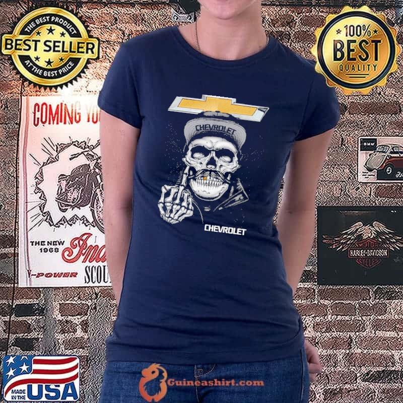 Chevrolet Skull Baber Shirt Ladiestee
