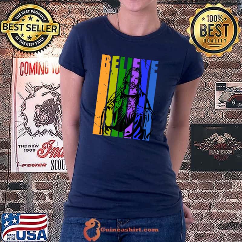 Christian God Church Jesus Faith Worship Christianity belief Premium T-Shirt Ladiestee