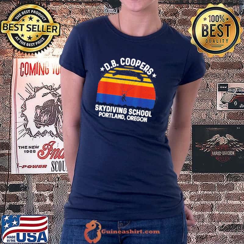 Db coopers skydiving school portland Oregon vintage shirt