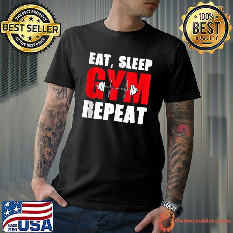 Eat Sleep Gym Repeat Workout T-shirt