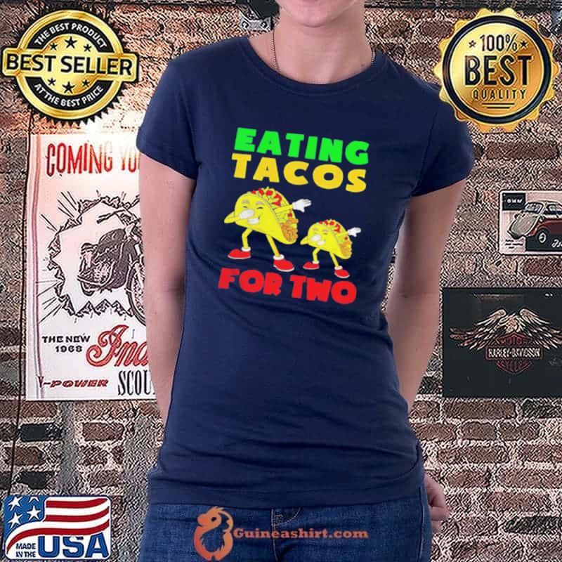 Eating tacos for two mom to be pregnancy cinco de mayo cute Ladiestee