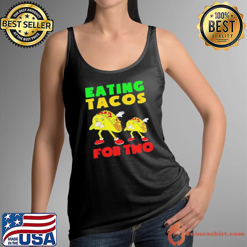 Eating tacos for two mom to be pregnancy cinco de mayo cute Tank Top