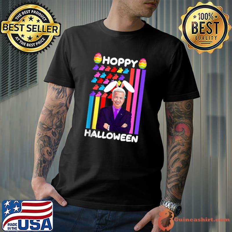 Funny Joe Biden Happy Halloween Confused Easter Biden Bunny T-Shirt