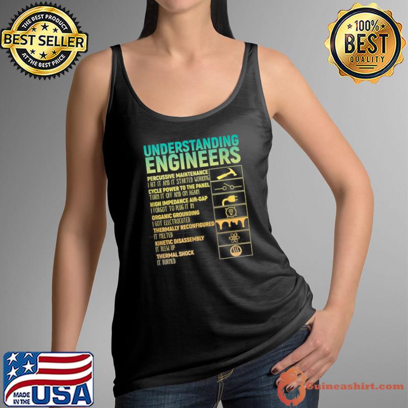 Funny Understanding Engineer Definition, funny social work T-Shirt Tank Top