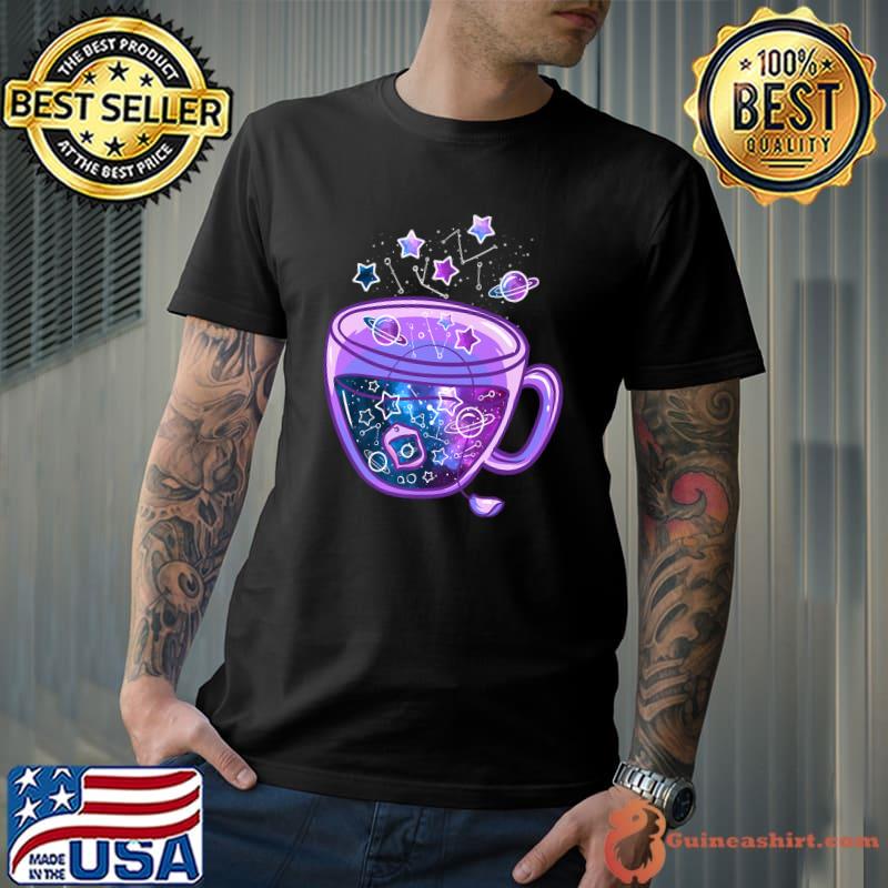Galaxy Cup - Vaporwave Japanese Art Cup Of Galaxy Tea Premium T-Shirt