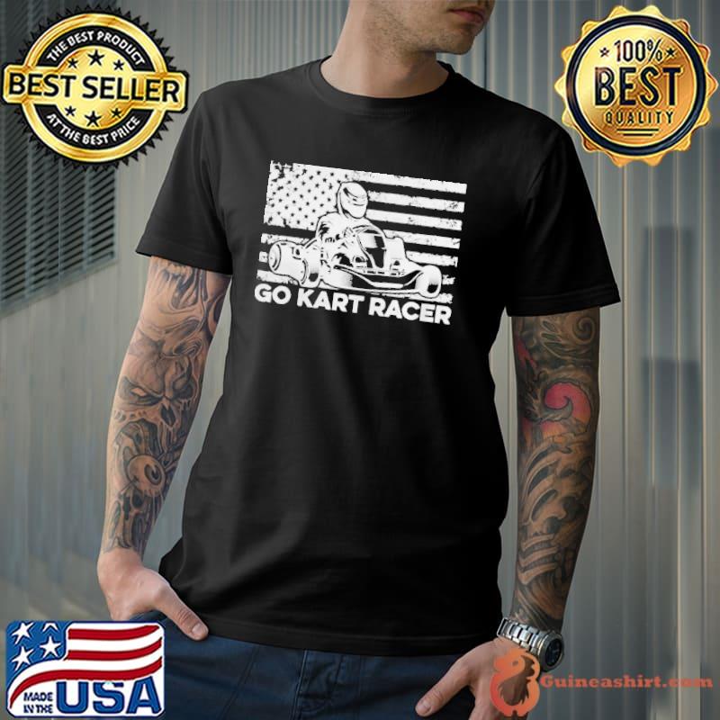 Go kart racing race karting go cart racer shirt