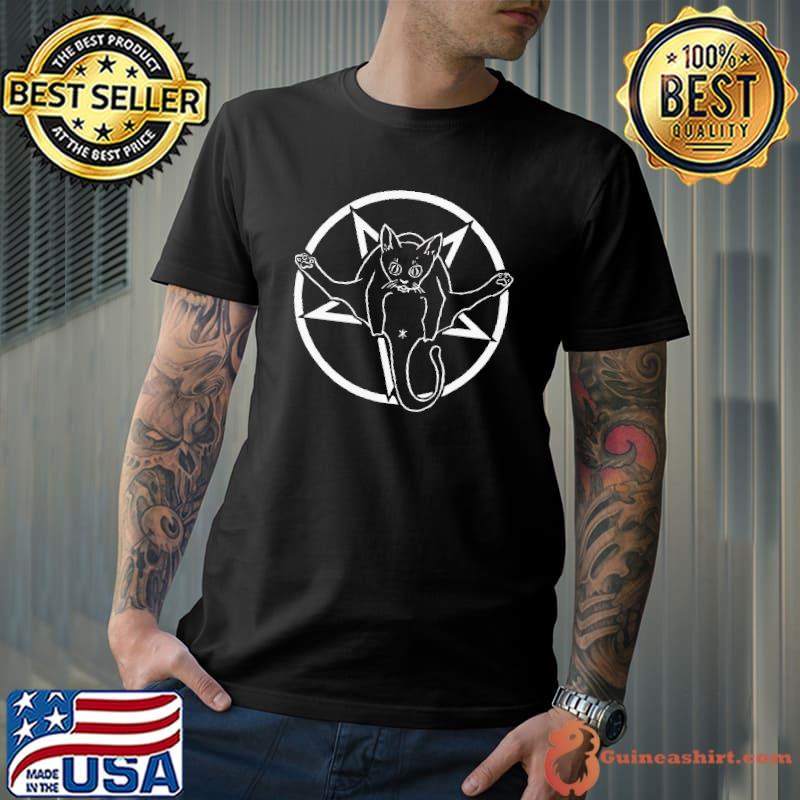 Good Cats Are Metal Pentagram Inverted Shirt