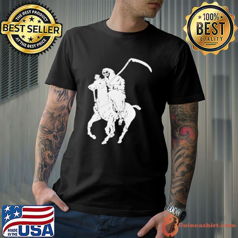 Grim reaper polo parody shirt