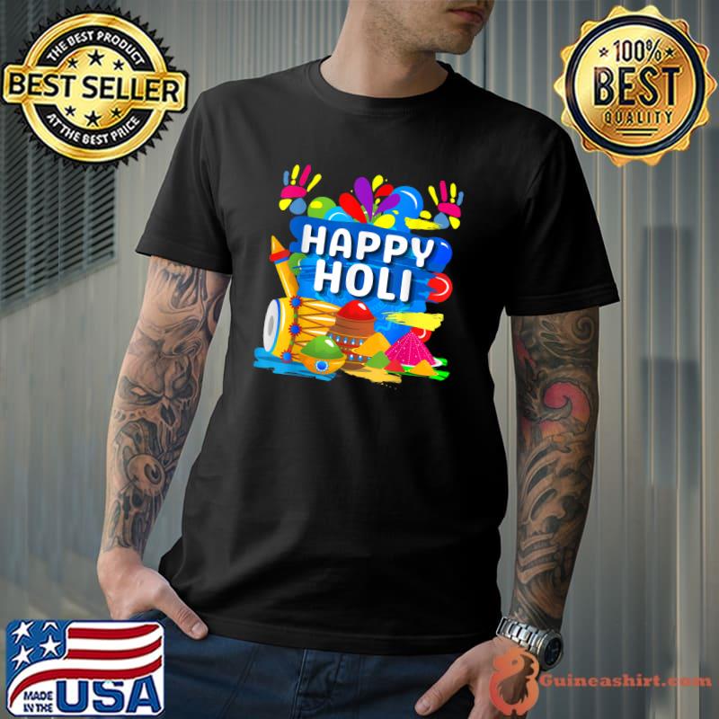 Happy Holi Indian Celebration For Women Men Kids Color India T-Shirt Unisex