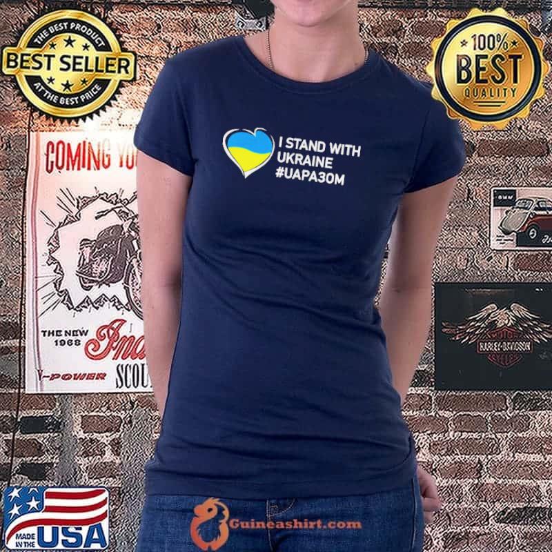 Heart I stand with Ukraine marathon of unity of Ukraine shirt