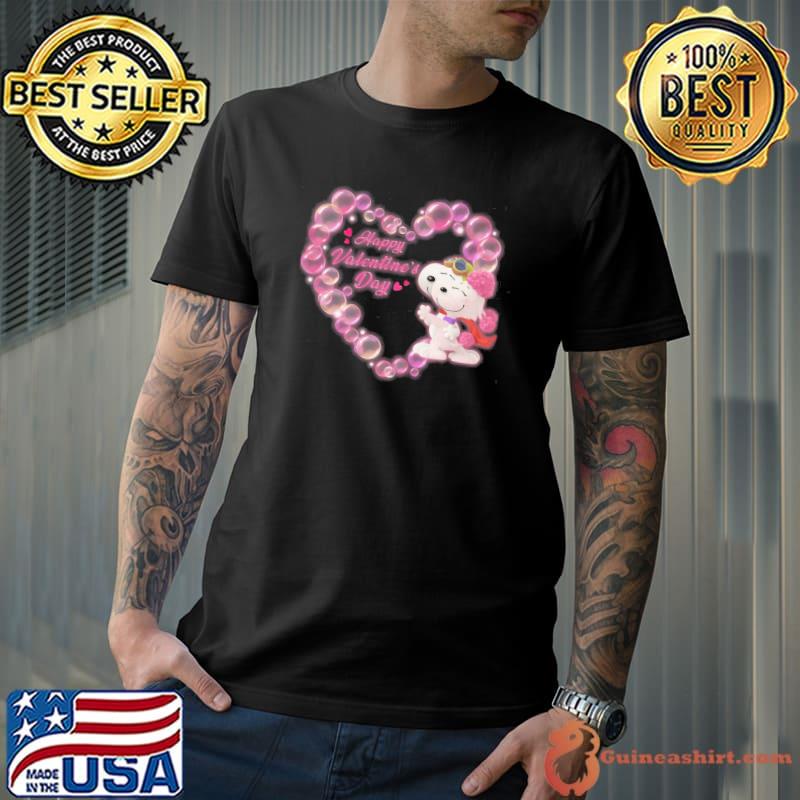 Heart snoopy couple happy valentine's day shirt