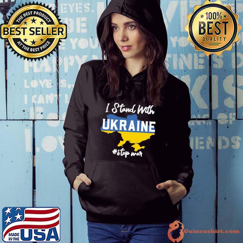I Stand With Ukraina Stop War Map Shirt