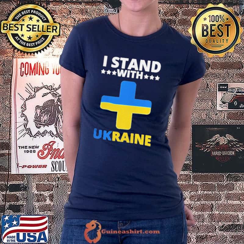 I stand with Ukraine puck fudin shirt