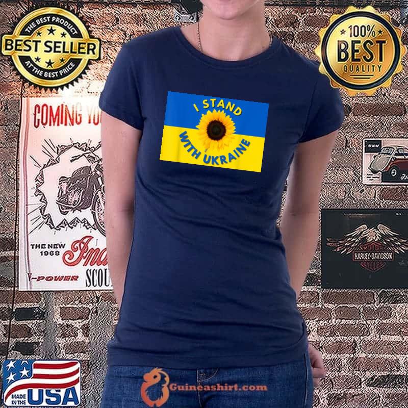 I stand with Ukraine the sunflower ukraine's national flower shirt