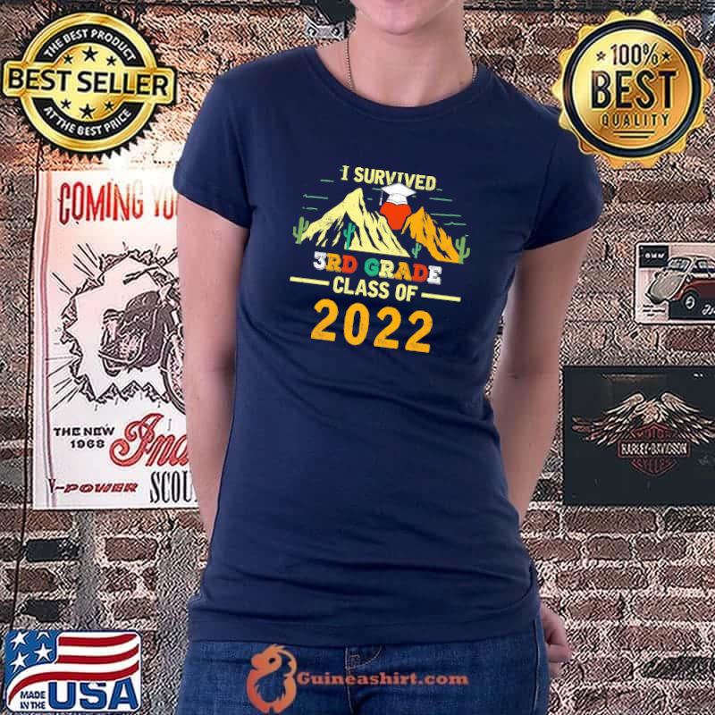 I Survived 3RD GRADE Class Of 2022 Funny Graduate Student Premium T-Shirt Ladiestee