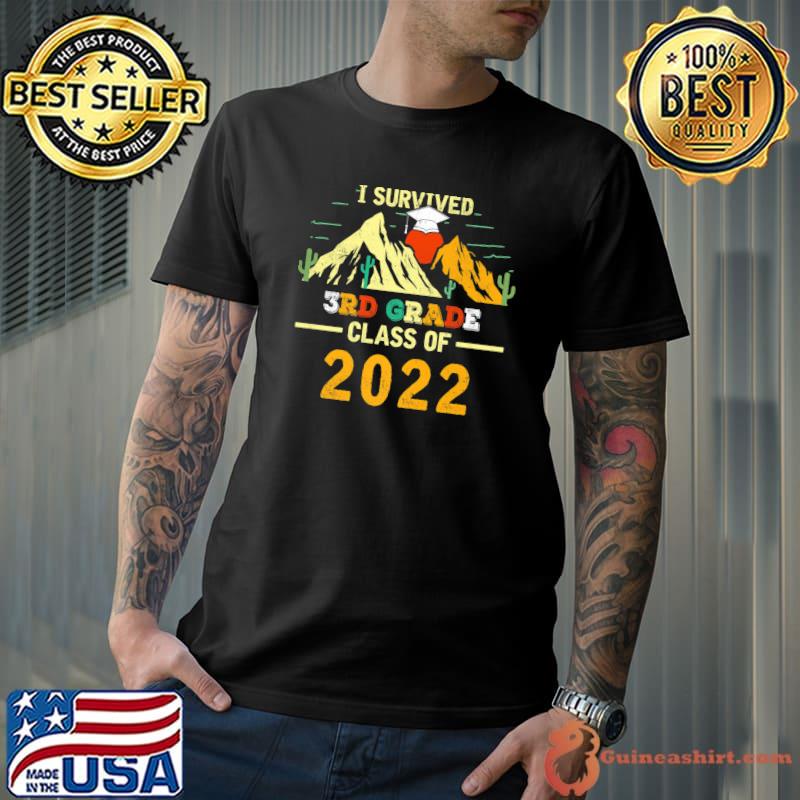 I Survived 3RD GRADE Class Of 2022 Funny Graduate Student Premium T-Shirt