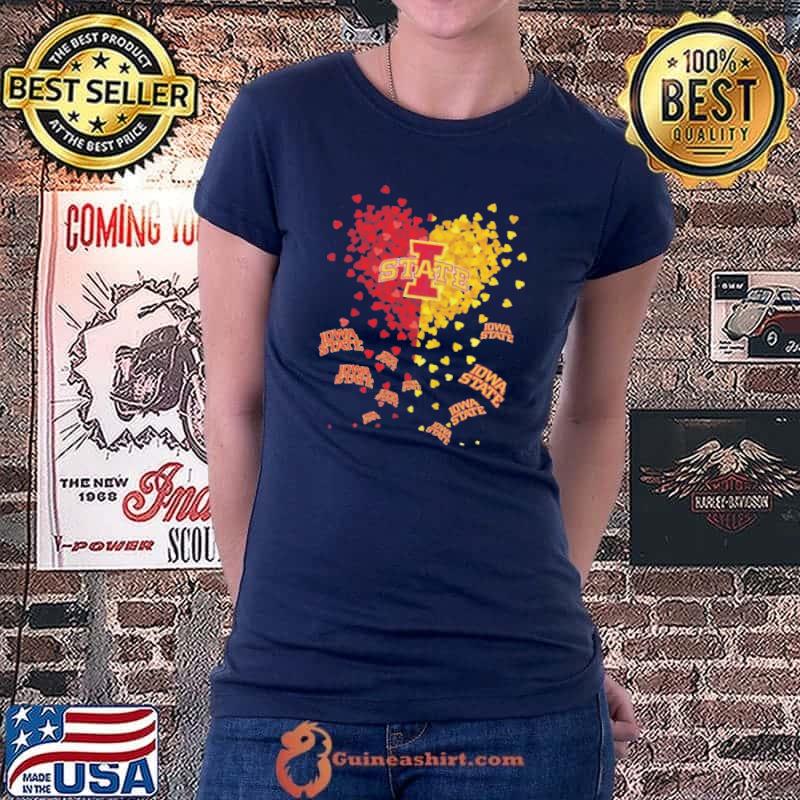 Iowa state Football logo hearts 2022 shirt