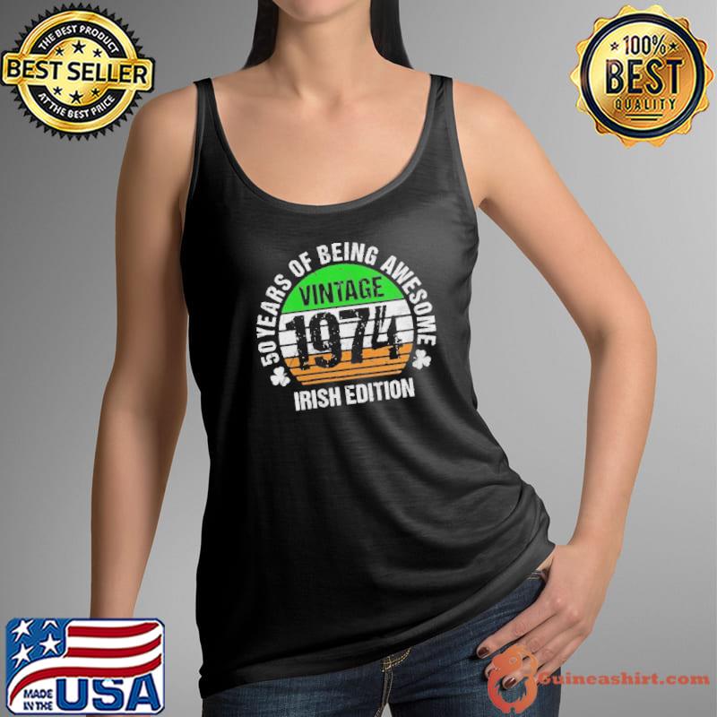 Irish American 50th birthday vintage 1974 irish edition Tank Top