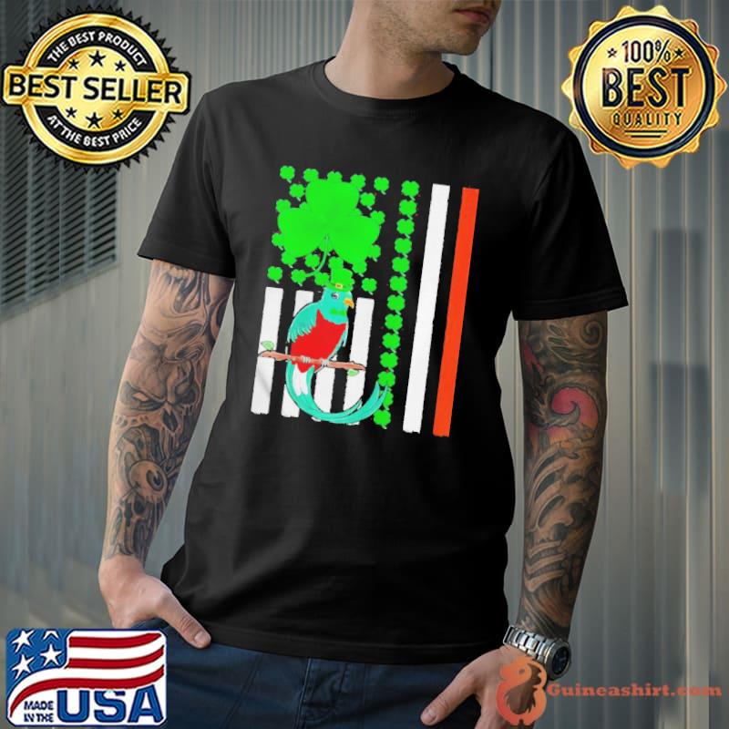 Irish shamrock American flag quetzal bird st patrick's day Unisex