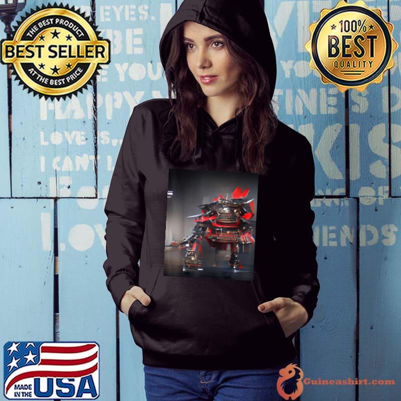 Japanese Samurai CyberPunk Graphic T-Shirt