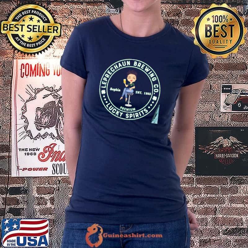 Leprechaun Brewing Co St Patricks Day Lucky Spirits Est 1993 Shirt Ladiestee