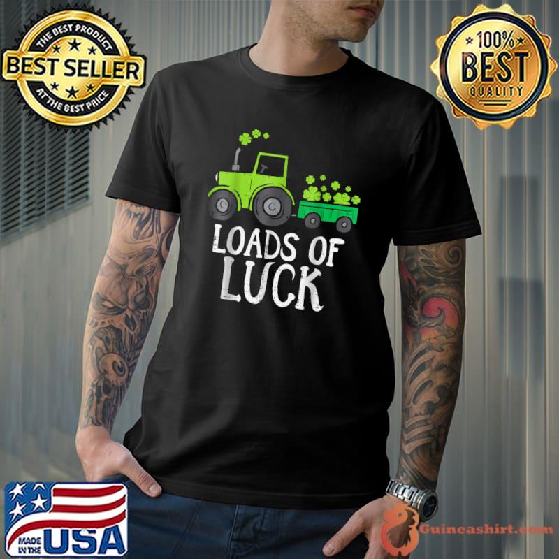 Loads Of Luck Tractor Toddler Boys St Patricks Day Kids T-Shirt
